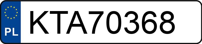 Numer rejestracyjny KTA 70368 posiada BMW 320 Diesel Kat. MR`01 E3 E46 320 Diesel Kat. MR`01 E3 E46 - KTA70368