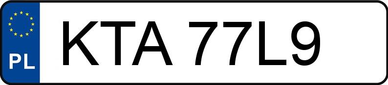 Numer rejestracyjny KTA 77L9 posiada FIAT Coupe 2.0 16V Kat. Coupe 2.0 16V Kat. - KTA77L9