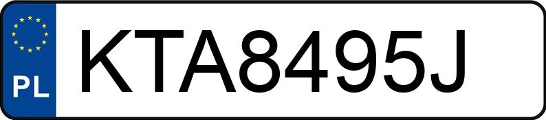 Numer rejestracyjny KTA 8495J posiada MERCEDES-BENZ CLA - KTA8495J