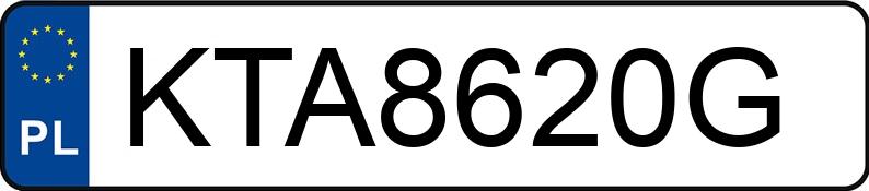Numer rejestracyjny KTA 8620G posiada OPEL ZAFIRA - KTA8620G