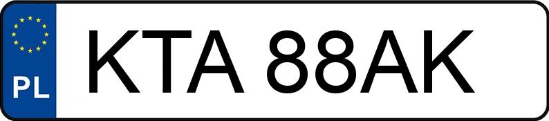 Numer rejestracyjny KTA 88AK posiada HONDA CIVIC 1.4 - KTA88AK