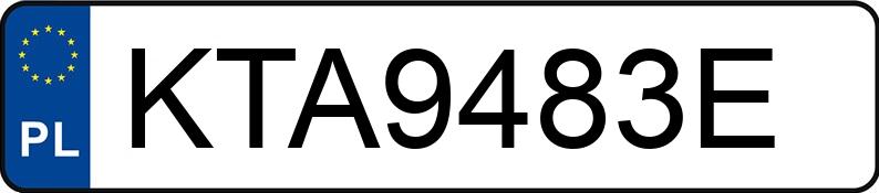 Numer rejestracyjny KTA 9483E posiada BMW 320D - KTA9483E