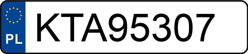 Numer rejestracyjny KTA 95307 posiada DAEWOO TICO - KTA95307
