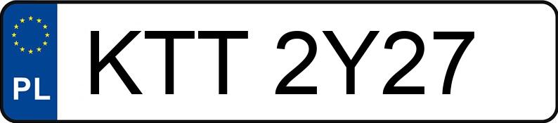Numer rejestracyjny KTT 2Y27 posiada RENAULT CLIO - KTT2Y27