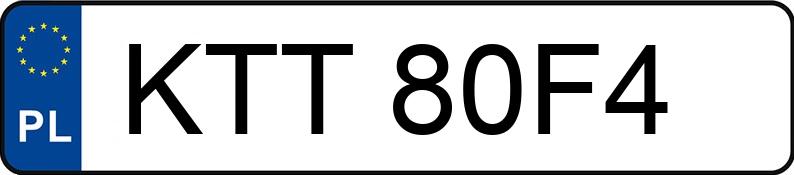 Numer rejestracyjny KTT 80F4 posiada VOLKSWAGEN Touran GP 1.9 TDI MR`07 E4 Trendline - KTT80F4 Numer rejestracyjny KTT 80F4 posiada VOLKSWAGEN Touran GP 1.9 TDI MR`07 E4 Trendline - KTT80F4