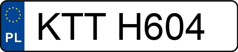 Numer rejestracyjny KTT H604 posiada PEUGEOT 206 - KTTH604