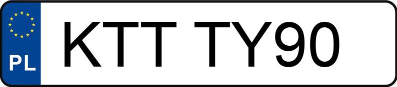 Numer rejestracyjny KTT TY90 posiada DACIA DUSTER - KTTTY90