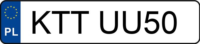 Numer rejestracyjny KTT UU50 posiada MITSUBISHI GRANDIS - KTTUU50