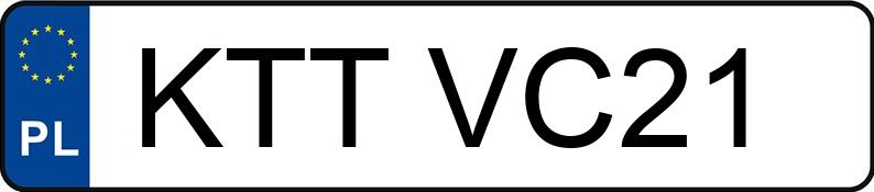 Numer rejestracyjny KTT VC21 posiada SUZUKI VITARA - KTTVC21