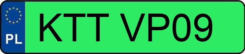 Numer rejestracyjny KTT VP09 posiada YUEDA - HUMAN HORIZONS HIPHI Z - KTTVP09