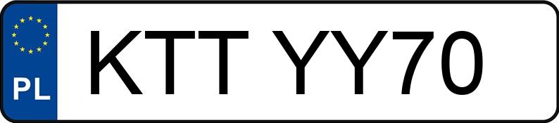 Numer rejestracyjny KTT YY70 posiada BMW 320i MR`16 E6 F30 xDrive - KTTYY70 Numer rejestracyjny KTT YY70 posiada BMW 320i MR`16 E6 F30 xDrive - KTTYY70