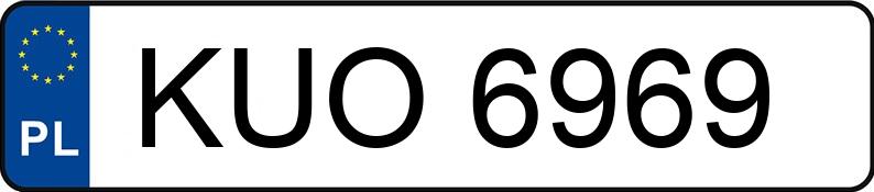 Numer rejestracyjny KUO 6969 posiada DAEWOO-FSO MOTOR TICO 0.8 KAT - KUO6969