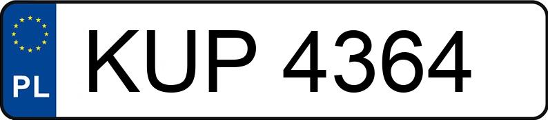 Numer rejestracyjny KUP 4364 posiada FSO-WARSZAWA POLONEZ CARO - KUP4364