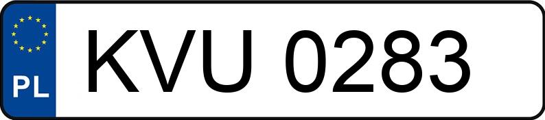 Numer rejestracyjny KVU 0283 posiada DAEWOO LANOS - KVU0283 Numer rejestracyjny KVU 0283 posiada DAEWOO LANOS - KVU0283