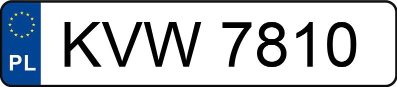 Numer rejestracyjny KVW 7810 posiada DAEWOO MATIZ 0.8 KAT - KVW7810