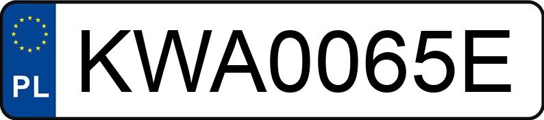 Numer rejestracyjny KWA 0065E posiada SKODA OCTAVIA - KWA0065E Numer rejestracyjny KWA 0065E posiada SKODA OCTAVIA - KWA0065E
