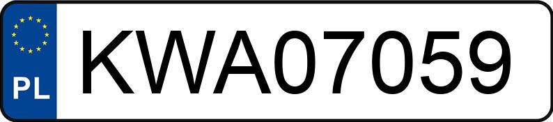 Numer rejestracyjny KWA 07059 posiada OPEL ASTRA - KWA07059