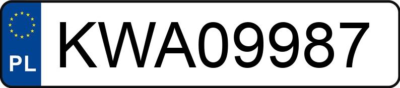 Numer rejestracyjny KWA 09987 posiada OPEL ZAFIRA - KWA09987 Numer rejestracyjny KWA 09987 posiada OPEL ZAFIRA - KWA09987
