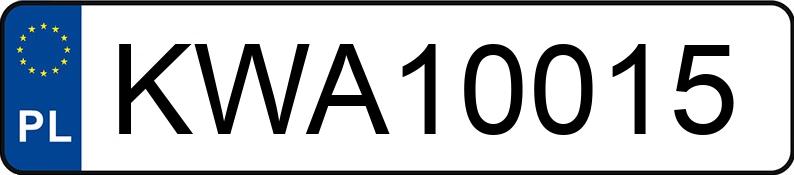 Numer rejestracyjny KWA 10015 posiada OPEL INSIGNIA - KWA10015