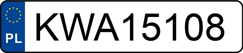 Numer rejestracyjny KWA 15108 posiada AUDI A4 - KWA15108 Numer rejestracyjny KWA 15108 posiada AUDI A4 - KWA15108