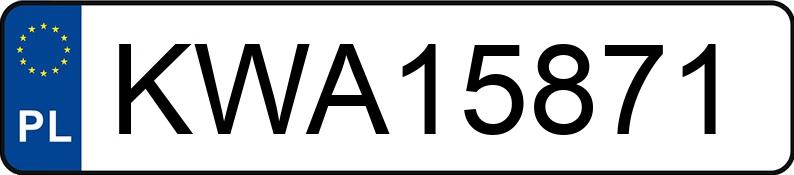 Numer rejestracyjny KWA 15871 posiada PEUGEOT 207 - KWA15871 Numer rejestracyjny KWA 15871 posiada PEUGEOT 207 - KWA15871