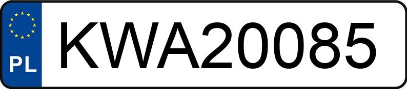 Numer rejestracyjny KWA 20085 posiada VOLKSWAGEN POLO - KWA20085 Numer rejestracyjny KWA 20085 posiada VOLKSWAGEN POLO - KWA20085