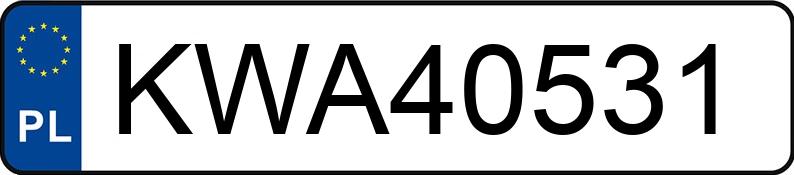 Numer rejestracyjny KWA 40531 posiada FIAT SEICENTO - KWA40531