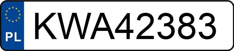 Numer rejestracyjny KWA 42383 posiada OPEL ASTRA - KWA42383 Numer rejestracyjny KWA 42383 posiada OPEL ASTRA - KWA42383