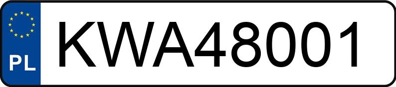 Numer rejestracyjny KWA 48001 posiada BMW 328 XI - KWA48001