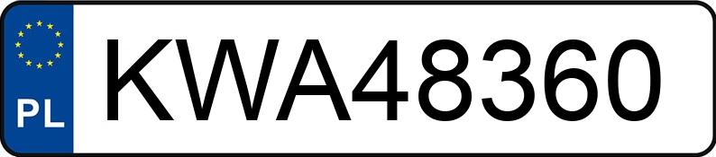 Numer rejestracyjny KWA 48360 posiada KIA SPORTAGE - KWA48360 Numer rejestracyjny KWA 48360 posiada KIA SPORTAGE - KWA48360