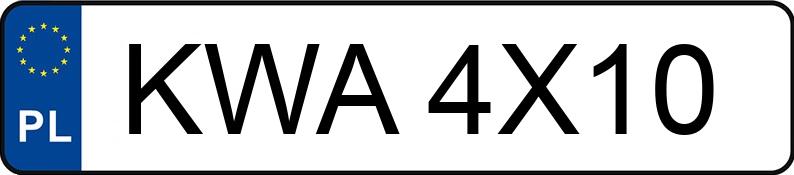 Numer rejestracyjny KWA 4X10 posiada VOLKSWAGEN Touran 1.9 TDI MR`03 E3 Trendline - KWA4X10 Numer rejestracyjny KWA 4X10 posiada VOLKSWAGEN Touran 1.9 TDI MR`03 E3 Trendline - KWA4X10