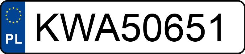 Numer rejestracyjny KWA 50651 posiada OPEL ASTRA - KWA50651