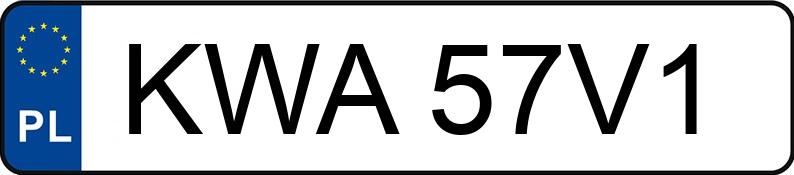 Numer rejestracyjny KWA 57V1 posiada RENAULT MEGANE - KWA57V1