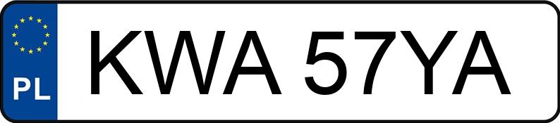 Numer rejestracyjny KWA 57YA posiada FSM-BIELSKO BIAŁA POLSKI FIAT 126P FL - KWA57YA