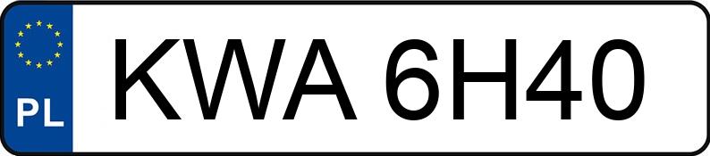 Numer rejestracyjny KWA 6H40 posiada SEAT TOLEDO 1.9 TDI - KWA6H40 Numer rejestracyjny KWA 6H40 posiada SEAT TOLEDO 1.9 TDI - KWA6H40