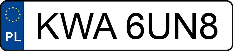 Numer rejestracyjny KWA6UN8 posiada HONDA HR-V 1.6 MR`99 E3 HR-V 1.6 MR`99 E3