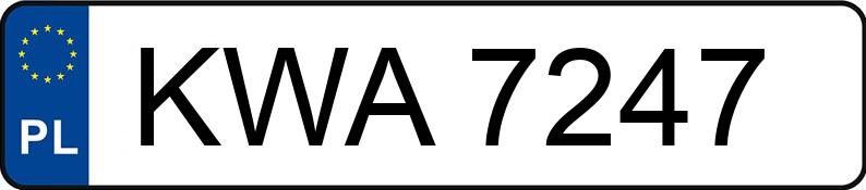 Numer rejestracyjny KWA7247 posiada SAME LASER 150 Turbo