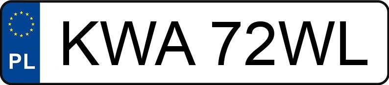 Numer rejestracyjny KWA 72WL posiada TOYOTA YARIS - KWA72WL Numer rejestracyjny KWA 72WL posiada TOYOTA YARIS - KWA72WL