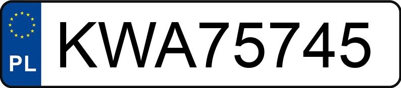 Numer rejestracyjny KWA 75745 posiada BMW 745 - KWA75745 Numer rejestracyjny KWA 75745 posiada BMW 745 - KWA75745