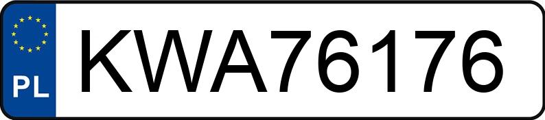 Numer rejestracyjny KWA 76176 posiada BMW 330D - KWA76176