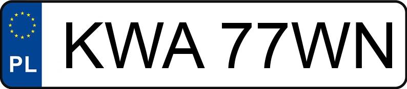 Numer rejestracyjny KWA 77WN posiada AUDI 80 Avant 1.9 TDi Kat. B4 80 Avant 1.9 TDi Kat. B4 - KWA77WN