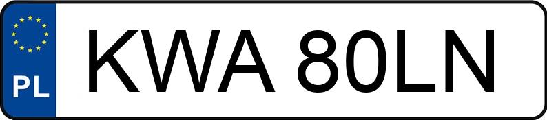 Numer rejestracyjny KWA 80LN posiada CITROEN JUMPER 1.9 D - KWA80LN Numer rejestracyjny KWA 80LN posiada CITROEN JUMPER 1.9 D - KWA80LN