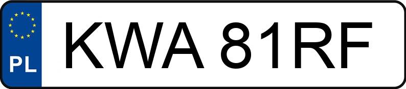 Numer rejestracyjny KWA 81RF posiada FIAT 126 EL Elegant - KWA81RF Numer rejestracyjny KWA 81RF posiada FIAT 126 EL Elegant - KWA81RF