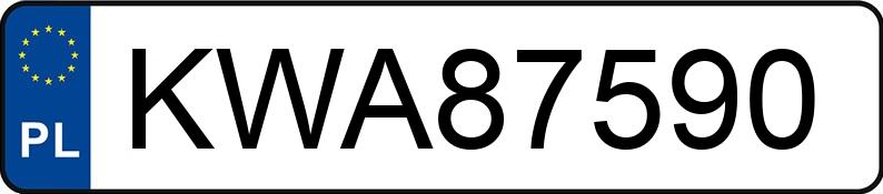 Numer rejestracyjny KWA 87590 posiada AUDI A5 - KWA87590 Numer rejestracyjny KWA 87590 posiada AUDI A5 - KWA87590