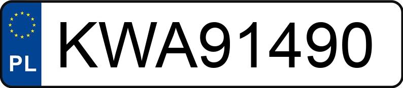 Numer rejestracyjny KWA 91490 posiada AUDI A6 AVANT - KWA91490 Numer rejestracyjny KWA 91490 posiada AUDI A6 AVANT - KWA91490