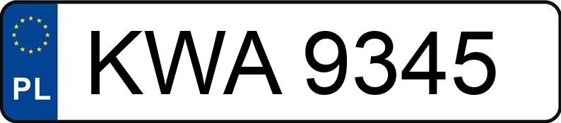 Numer rejestracyjny KWA 9345 posiada ZSP NIEWIADÓW Skrzyniowa 350 0.6t Skrzyniowa 350 0.6t - KWA9345