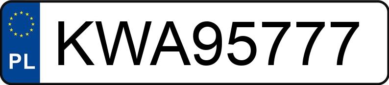 Numer rejestracyjny KWA 95777 posiada OPEL VIVARO-B - KWA95777