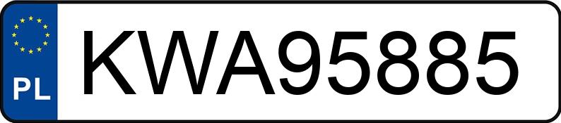 Numer rejestracyjny KWA 95885 posiada TOYOTA HILUX - KWA95885