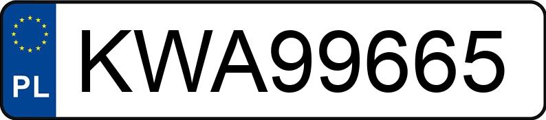 Numer rejestracyjny KWA 99665 posiada VOLKSWAGEN Golf VII Variant 2.0 TSI MR`12 E6 R BMT 4MOTION DSG - KWA99665