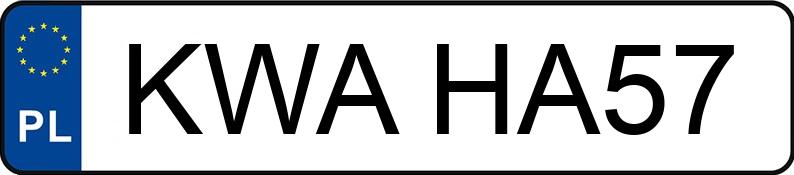 Numer rejestracyjny KWA HA57 posiada OPEL Astra III 1.9 CDTI MR`04 E4 Essentia - KWAHA57